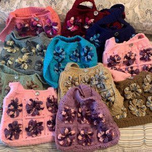 NEW Crocheted Handmade Bags-11